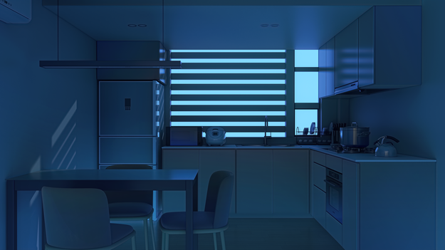 夜晚-关灯